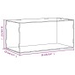 vidaXL Κουτί Βιτρίνα Διάφανο 24 x 12 x 11 εκ. Ακρυλικό