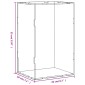 vidaXL Κουτί Βιτρίνα Διάφανο 22 x 18 x 35 εκ. Ακρυλικό