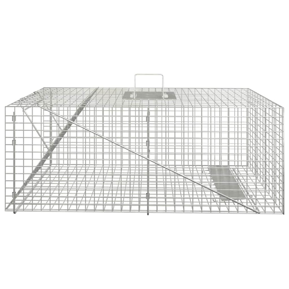 vidaXL Παγίδα Ζώων 64,5x25x26,5 εκ. από Γαλβανισμένο Σίδηρο