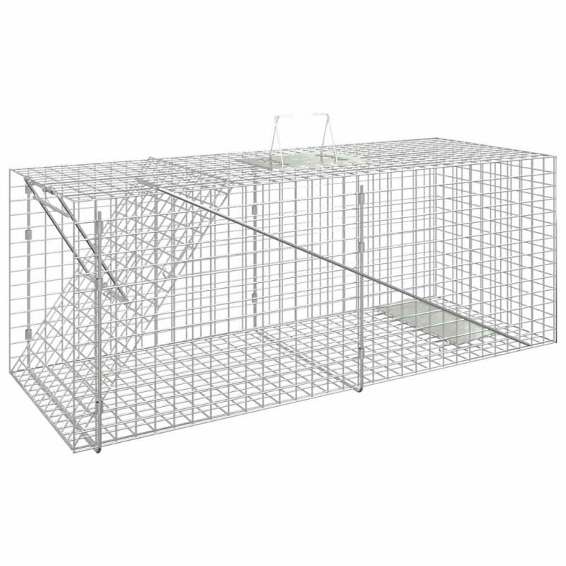 vidaXL Παγίδα Ζώων 64,5x25x26,5 εκ. από Γαλβανισμένο Σίδηρο