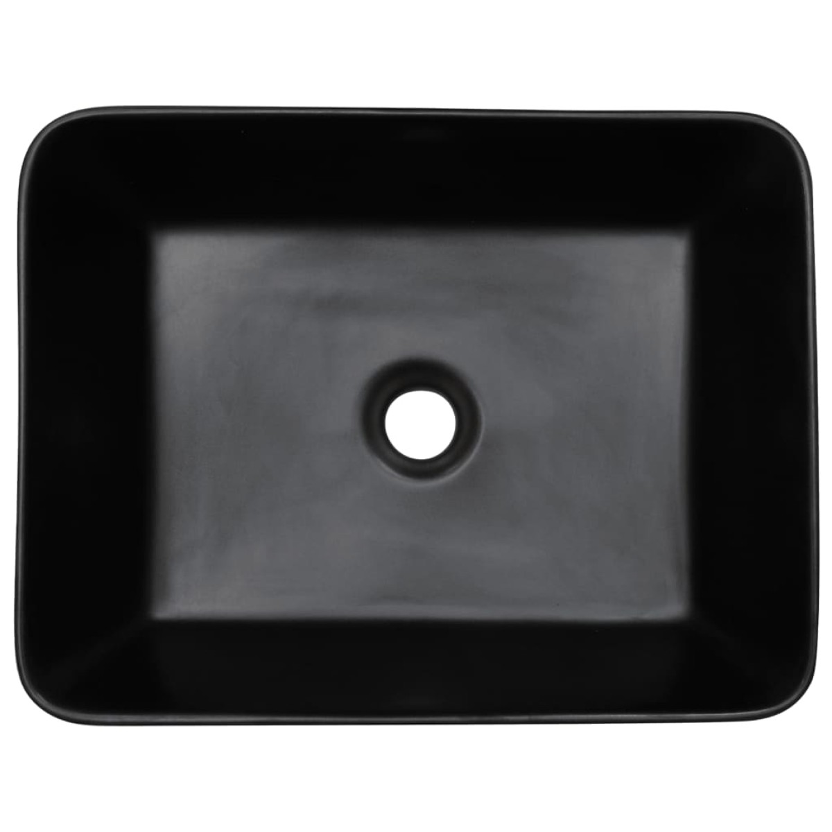 vidaXL Νιπτήρας Ορθογώνιος Μαύρος/Μπλε 46 x 35,5 x 13,5 εκ. Κεραμικός