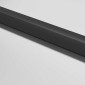 vidaXL Εσωτερική Πόρτα Μαύρη 83 x 201,5 εκ. Ψημένο Γυαλί & Αλουμίνιο