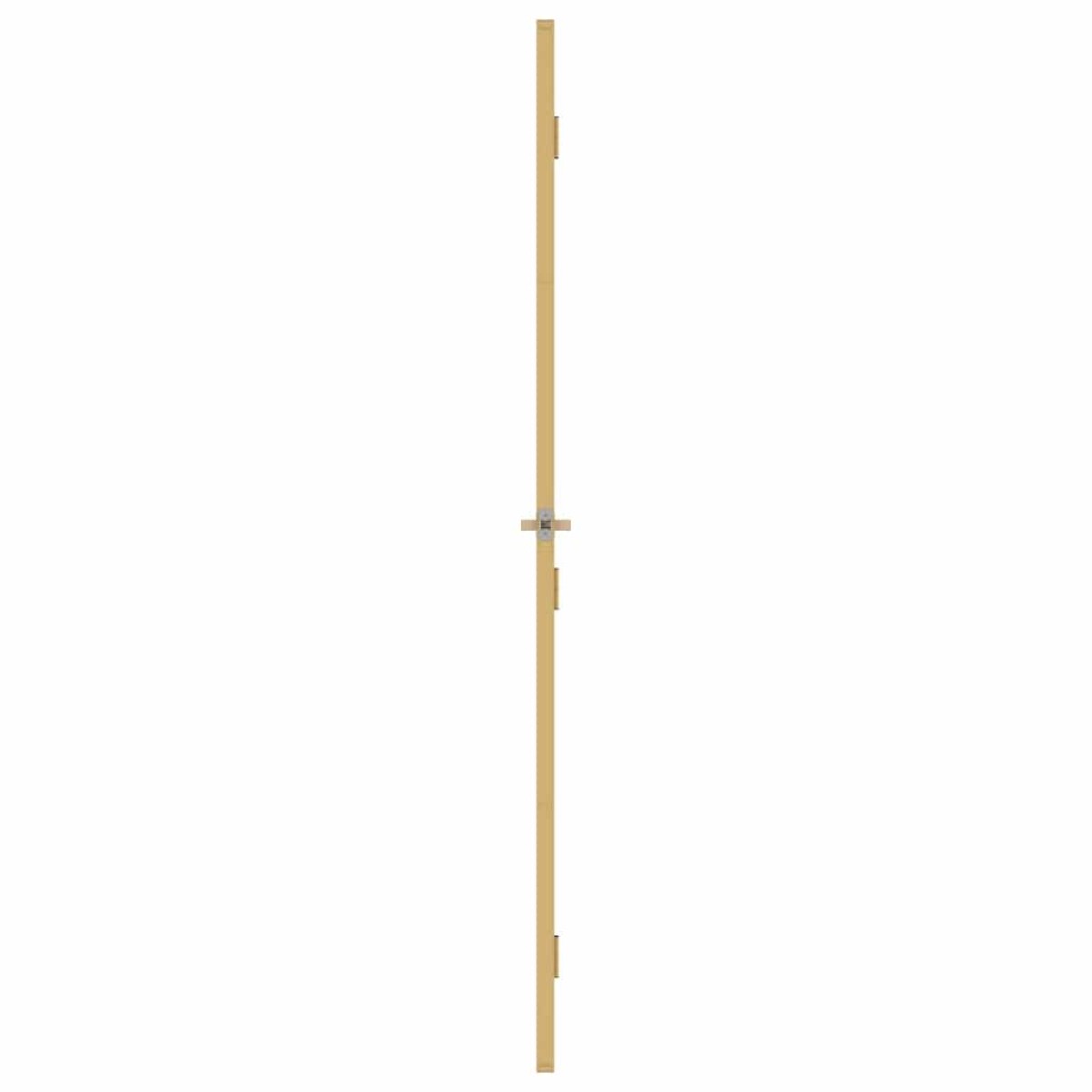 vidaXL Εσωτερική Πόρτα Χρυσή 93 x 201,5 εκ. Ψημένο Γυαλί & Αλουμίνιο