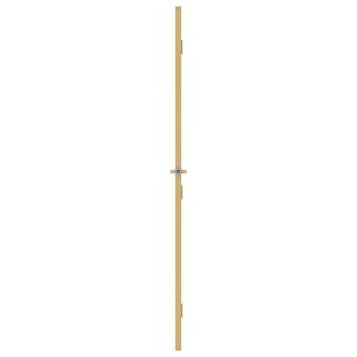 vidaXL Εσωτερική Πόρτα Χρυσή 102,5x201,5 εκ. Ψημένο Γυαλί & Αλουμίνιο