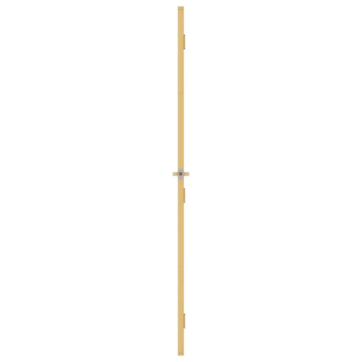 vidaXL Εσωτερική Πόρτα Χρυσή 76 x 201,5 εκ. Ψημένο Γυαλί & Αλουμίνιο