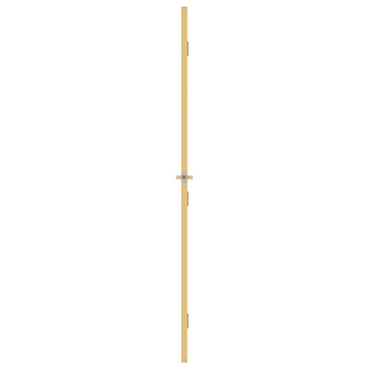 vidaXL Εσωτερική Πόρτα Χρυσή 102,5x201,5 εκ. Ψημένο Γυαλί & Αλουμίνιο