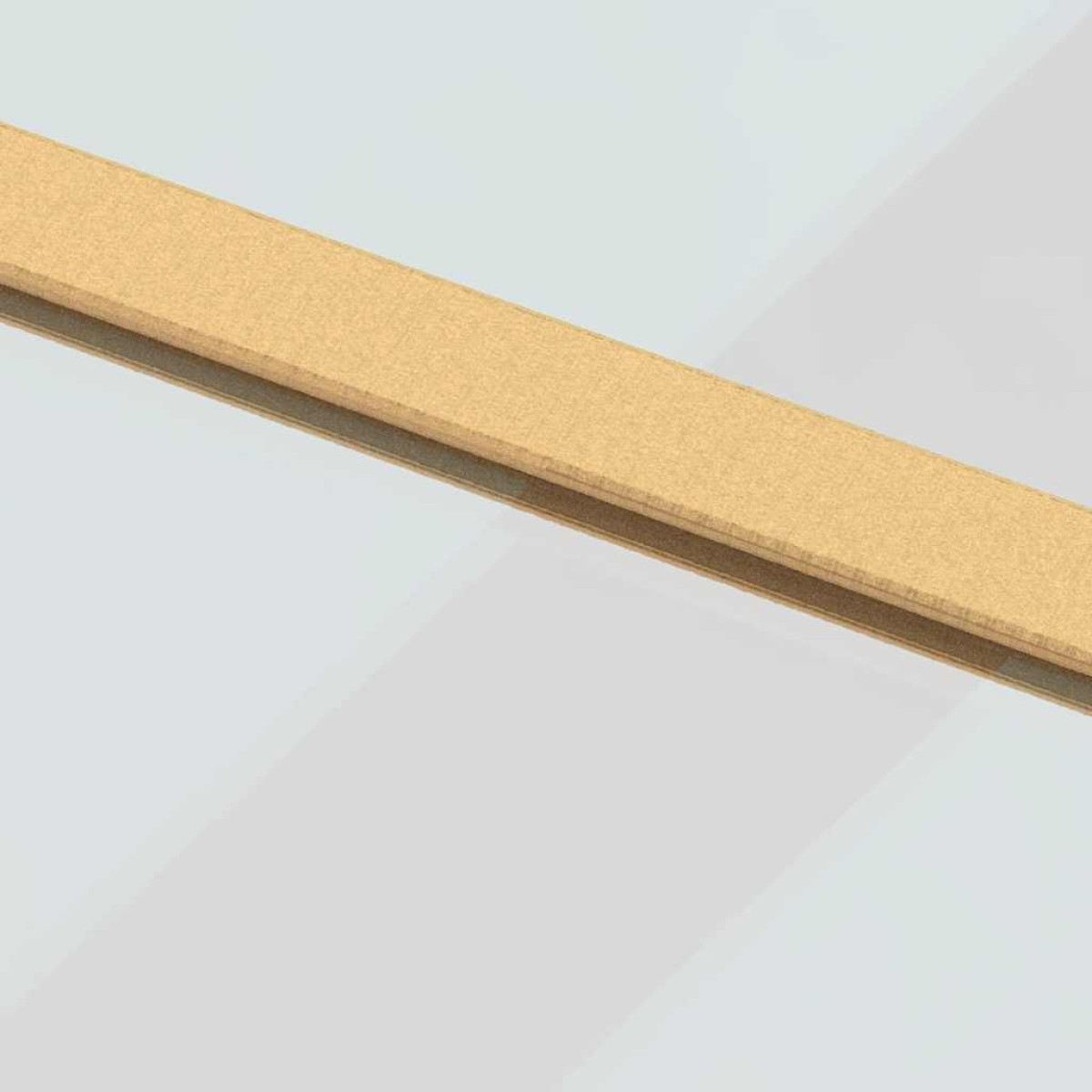 vidaXL Συρόμενη Πόρτα Χρυσή 76 x 205 εκ. από Γυαλί ESG και Αλουμίνιο