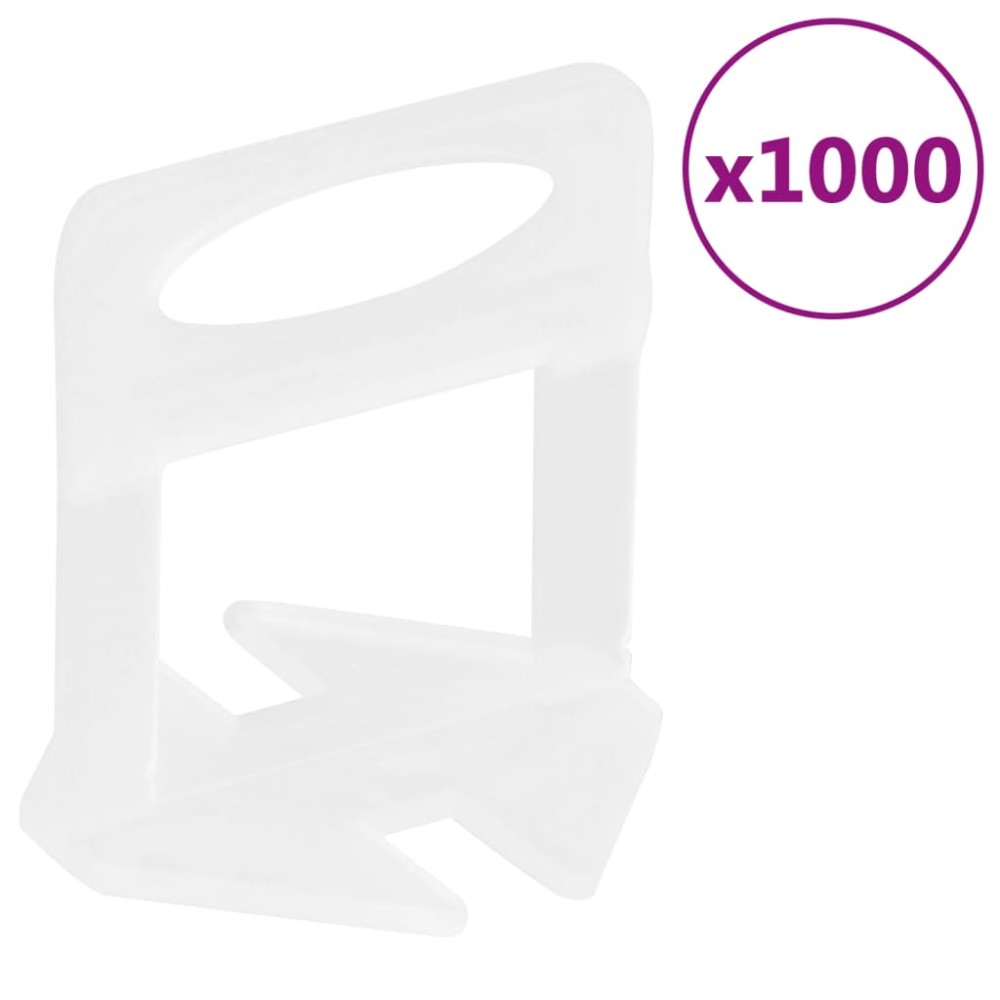 vidaXL Σύστημα Ευθυγράμμισης Πλακιδίων 1000 Κλιπ 1 χιλ.