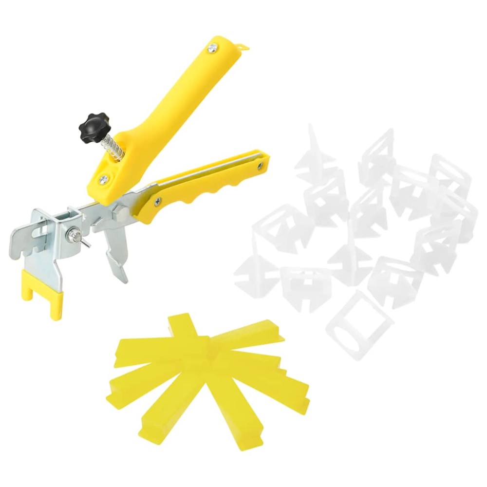 vidaXL Σύστημα Ευθυγράμμισης Πλακιδίων 250 Σφήνες 500 Κλιπ 2 χιλ.