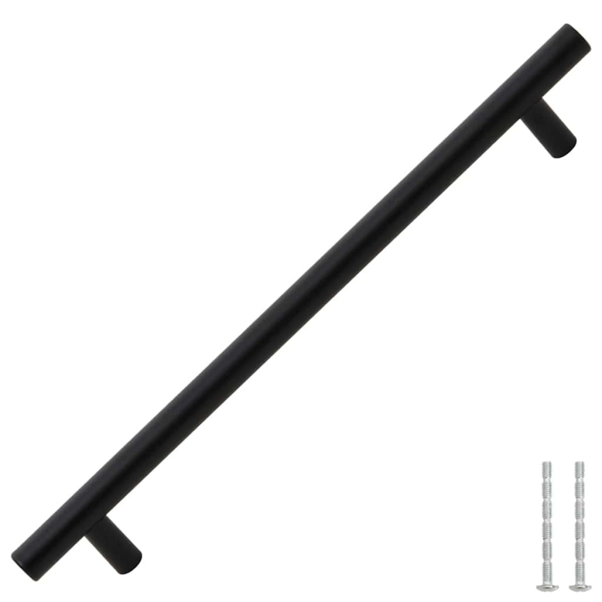 vidaXL Λαβές Ντουλαπιών 5 τεμ. Μαύρες 192 χιλ. από Ανοξείδωτο Ατσάλι