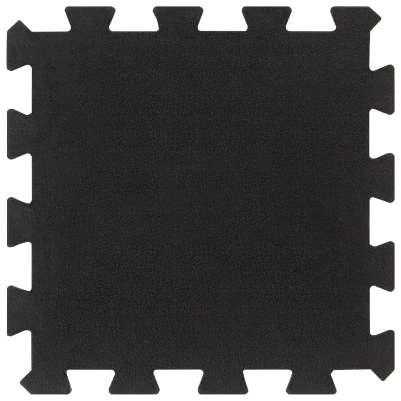vidaXL Δάπεδο Προστασίας Παζλ 9 τεμ. Μαύρο 16 χιλ. 30x30 εκ. Καουτσουκ