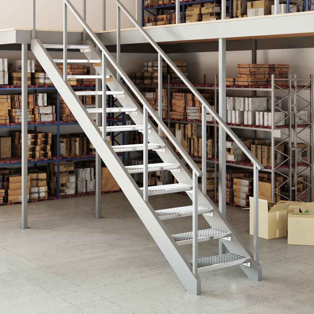 vidaXL Σκαλοπάτια από Σχάρα 60 x 24 x 7 εκ. από Γαλβανισμένο Χάλυβα