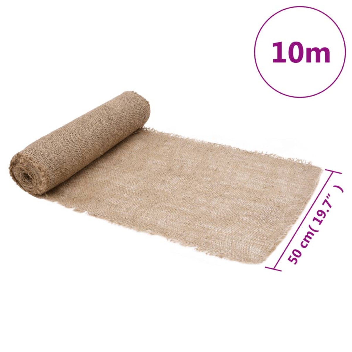 vidaXL Ρολό Γιούτας 0,5x10 μ. από 100% Γιούτα 200 gsm