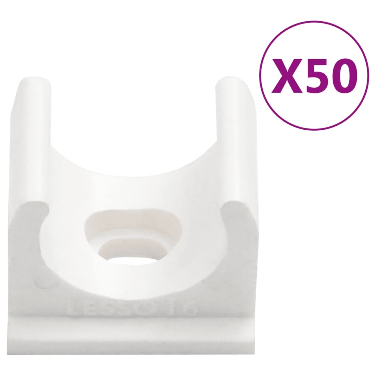 vidaXL Κανάλι Καλωδίων με Κλιπ Ø16 χιλ. 30 μ. από PVC