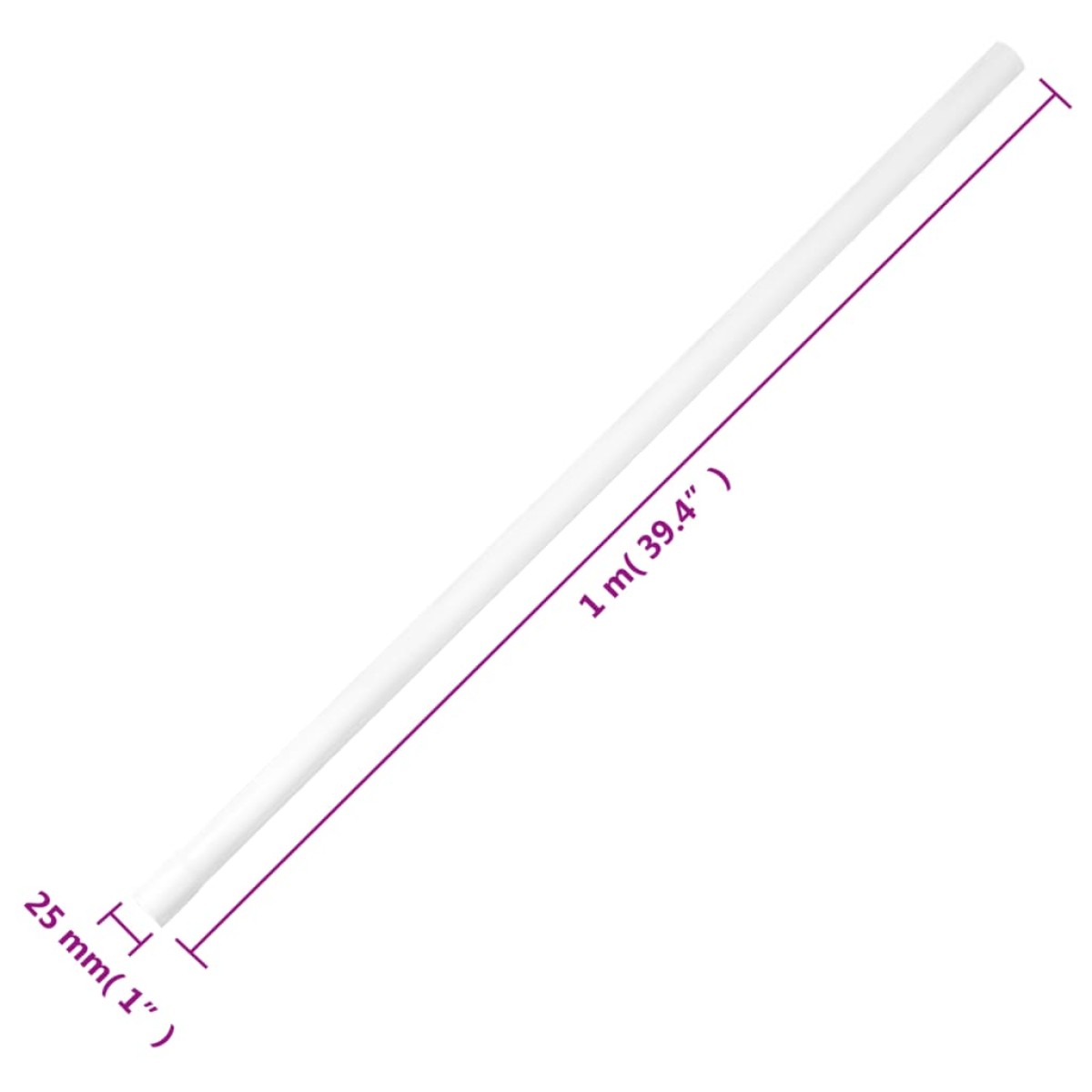 vidaXL Κανάλι Καλωδίων Ø25 χιλ. 30 μ. από PVC