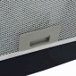 vidaXL Απορροφητήρας Νησίδα με Αισθητήρα Αφής LCD από Ψημένο Γυαλί