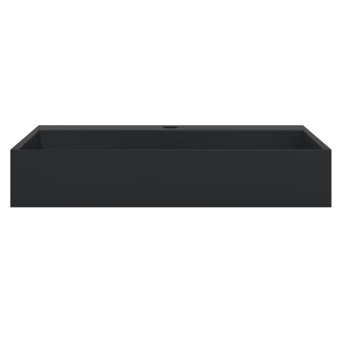 vidaXL Νιπτήρας Μαύρος Ματ 60x38x11 εκ. Συνθετικός από Τεχνητό Μάρμαρο