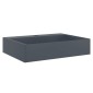 vidaXL Νιπτήρας Ανθρακί 50x38x11 εκ. Συνθετικός από Τεχνητό Μάρμαρο