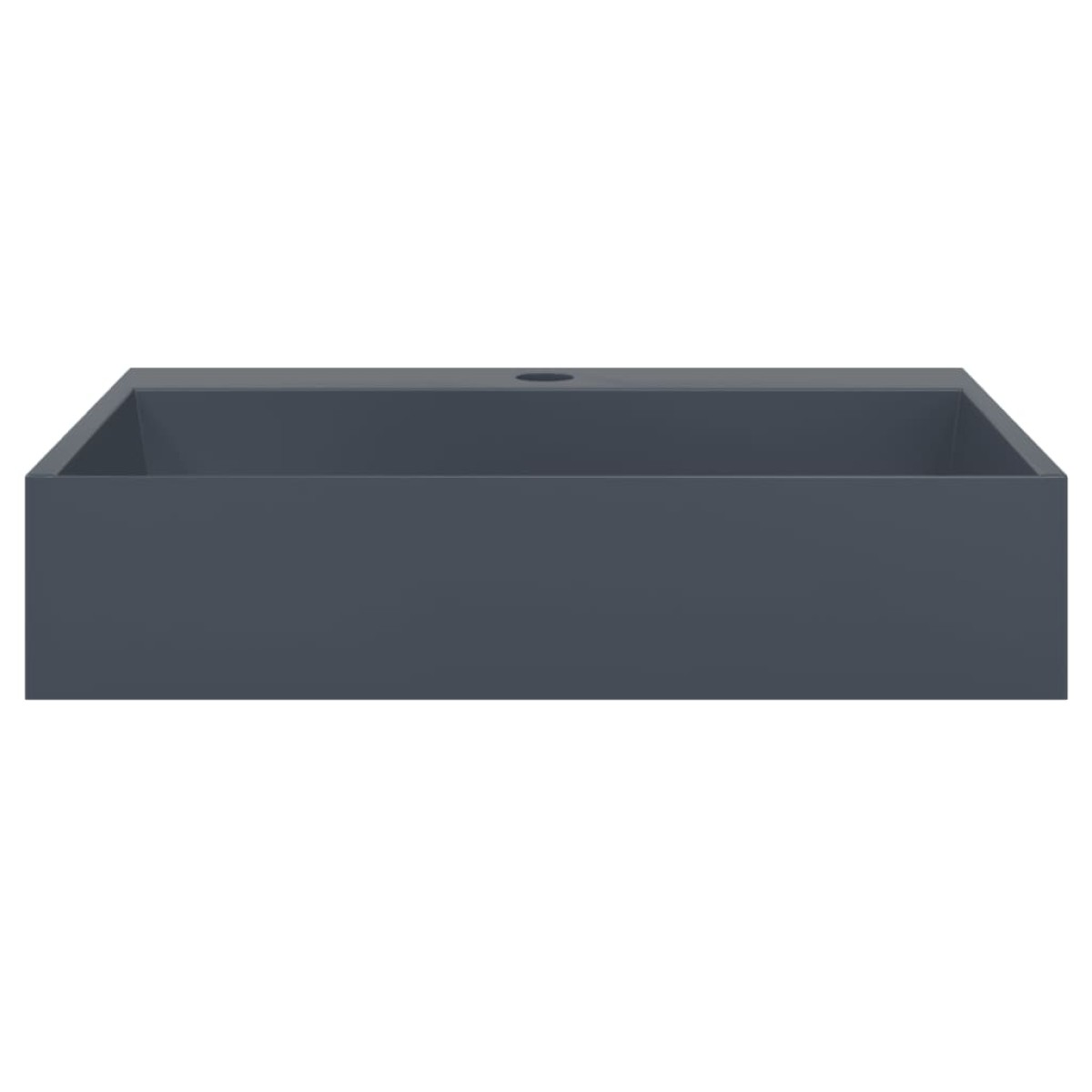 vidaXL Νιπτήρας Ανθρακί 50x38x11 εκ. Συνθετικός από Τεχνητό Μάρμαρο