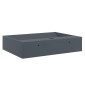 vidaXL Νιπτήρας Ανθρακί 50x38x11 εκ. Συνθετικός από Τεχνητό Μάρμαρο