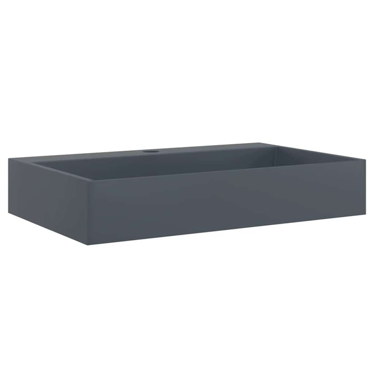 vidaXL Νιπτήρας Ανθρακί 60x38x11 εκ. Συνθετικός από Τεχνητό Μάρμαρο