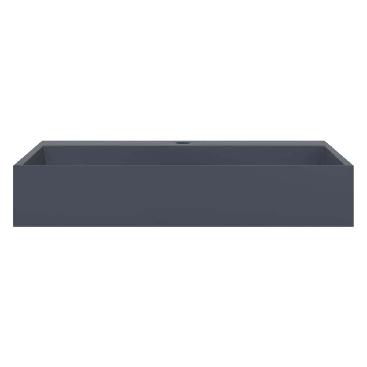 vidaXL Νιπτήρας Ανθρακί 60x38x11 εκ. Συνθετικός από Τεχνητό Μάρμαρο