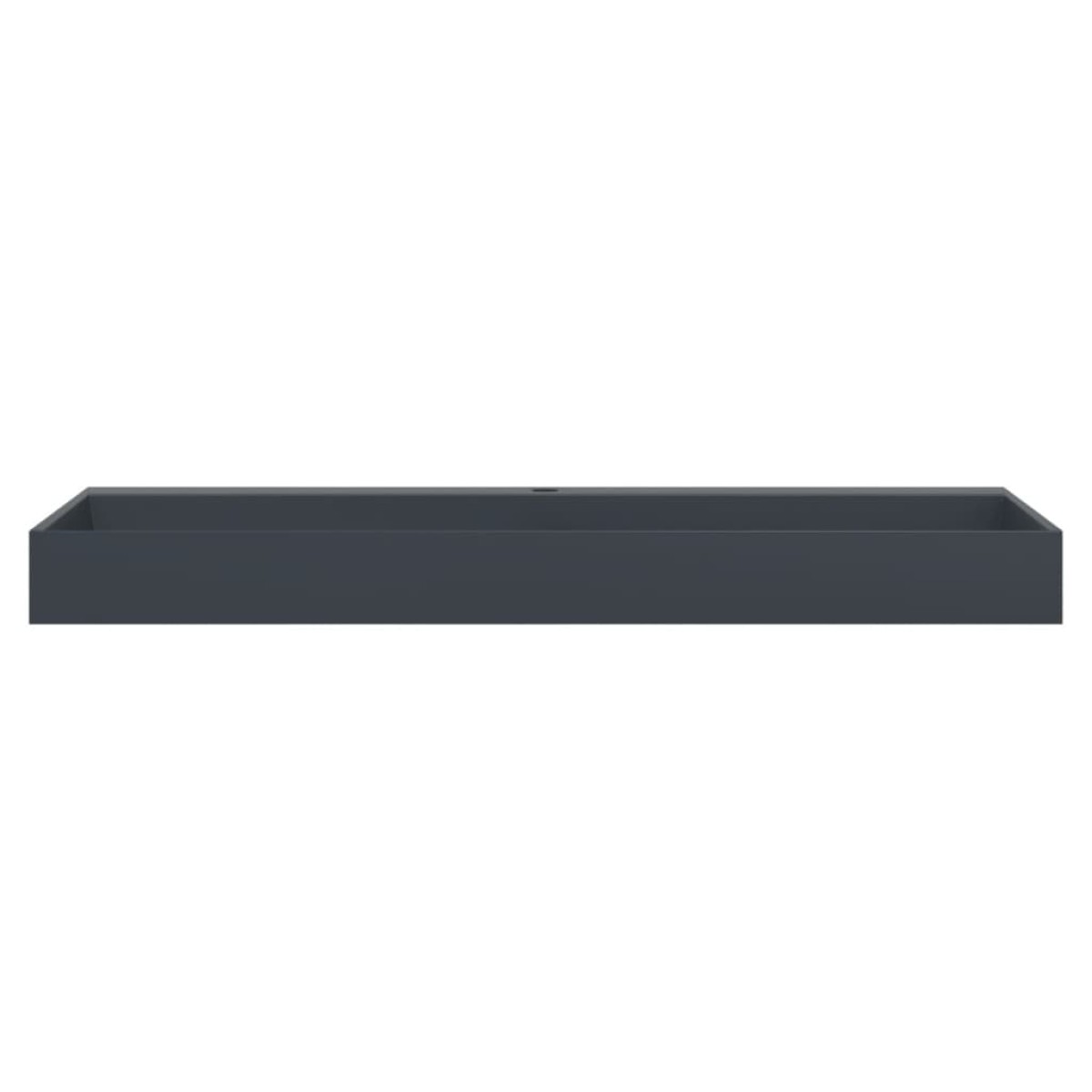 vidaXL Νιπτήρας Ανθρακί 120x46x11 εκ. Συνθετικός από Τεχνητό Μάρμαρο