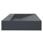 vidaXL Νιπτήρας Ανθρακί 120x46x11 εκ. Συνθετικός από Τεχνητό Μάρμαρο