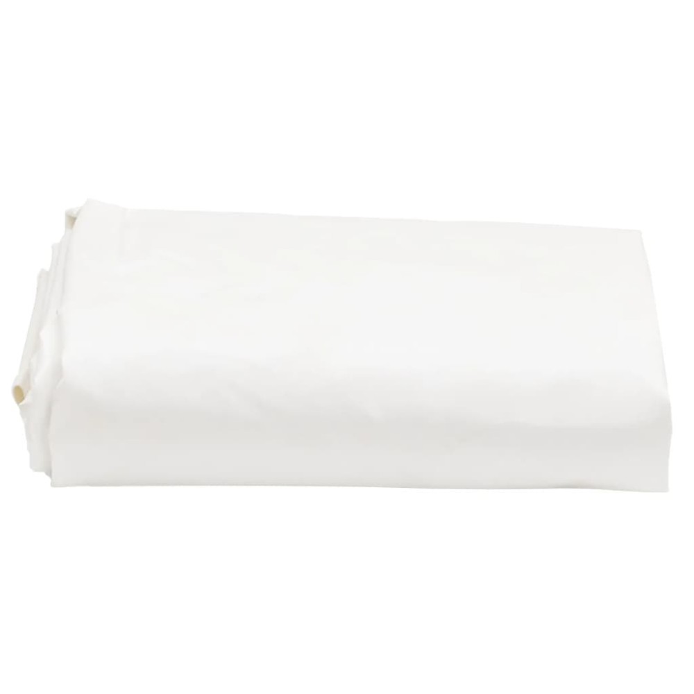vidaXL Μουσαμάς Λευκός 1 x 2,5 μ. 650 γρ./μ²