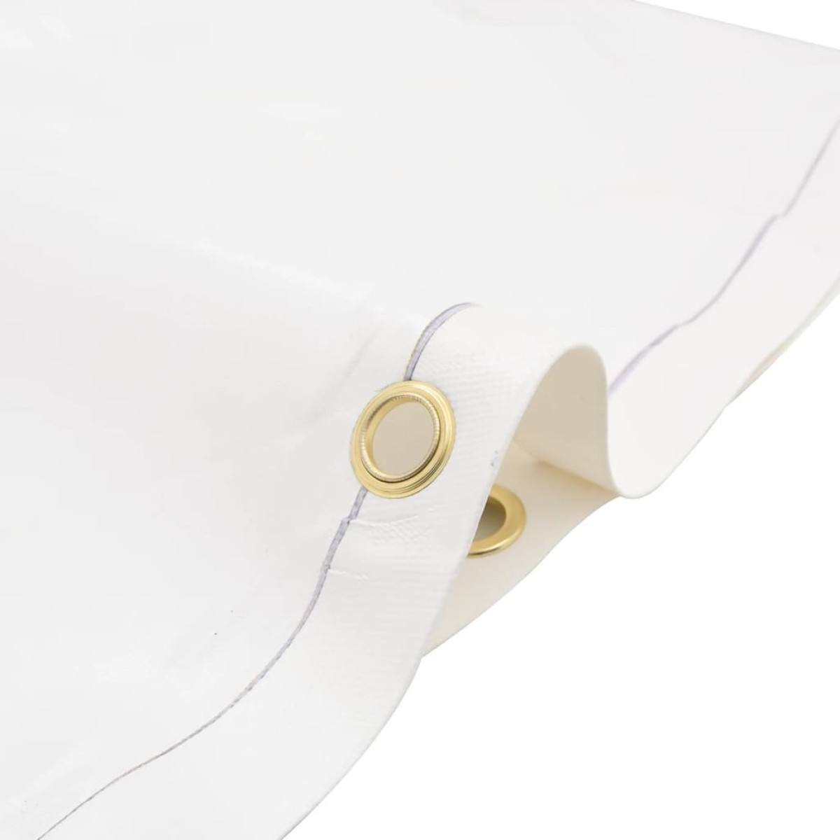 vidaXL Μουσαμάς Λευκός 5 x 5 μ. 600 γρ./μ²