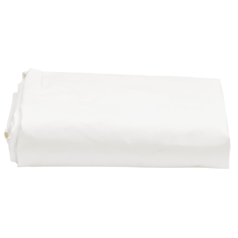 vidaXL Μουσαμάς Λευκός 5 x 8 μ. 650 γρ./μ²