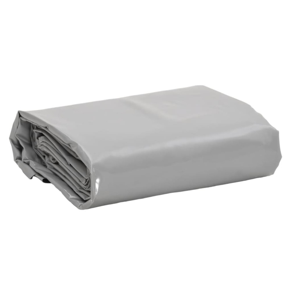 vidaXL Μουσαμάς Γκρι 1,5 x 2,5 μ. 650 γρ./μ²