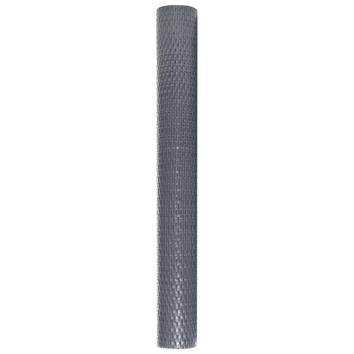 vidaXL Διαχωριστικό Βεράντας Ανθρακί 1000 x 80 εκ. από Συνθετικό Ρατάν