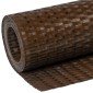 vidaXL Διαχωριστικό Βεράντας Καφέ & Μαύρο 400x80 εκ. Συνθετικό Ρατάν