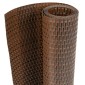 vidaXL Διαχωριστικό Βεράντας Καφέ & Μαύρο 600x80 εκ. Συνθετικό Ρατάν