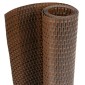 vidaXL Διαχωριστικό Βεράντας Καφέ & Μαύρο 600x100 εκ. Συνθετικό Ρατάν