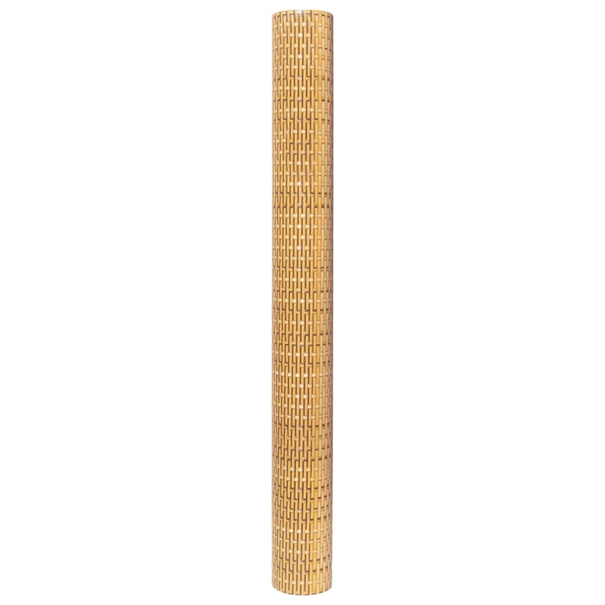 vidaXL Διαχωριστικό Βεράντας Ανοιχτό Καφέ 400x80 εκ. Συνθετικό Ρατάν