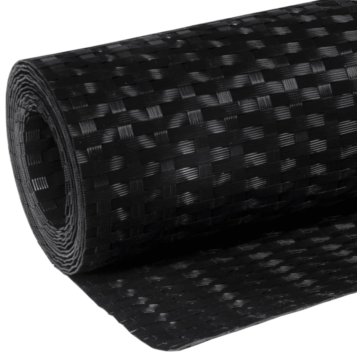 vidaXL Διαχωριστικό Βεράντας Μαύρο 400 x 100 εκ. από Συνθετικό Ρατάν