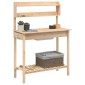 vidaXL Τραπέζι για Γλάστρες+Νεροχύτης 147,5x44x139,5 εκ Μασίφ Ελάτη