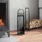 vidaXL Σετ Εργαλείων Τζακιού 5 Τεμαχίων 23x15x66 εκ. Ατσάλινο