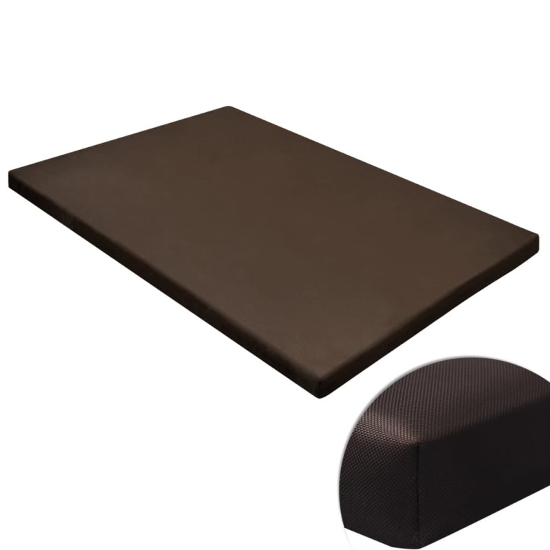 170240 vidaXL Dog Mat Flat Square Brown M