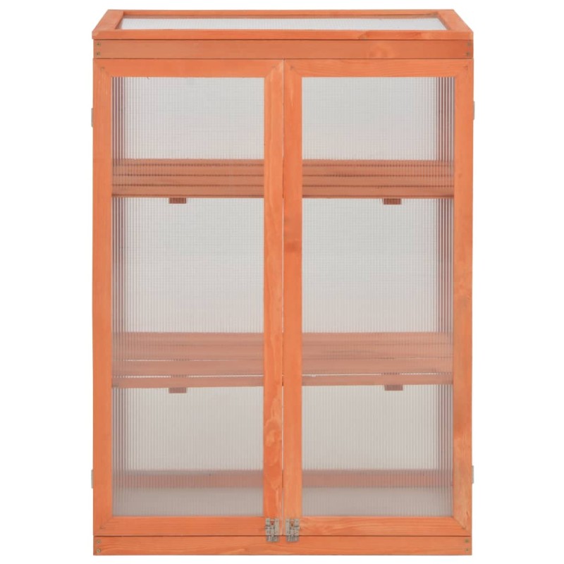 vidaXL Θερμοκήπιο 75 x 47 x 109 εκ. Ξύλινο