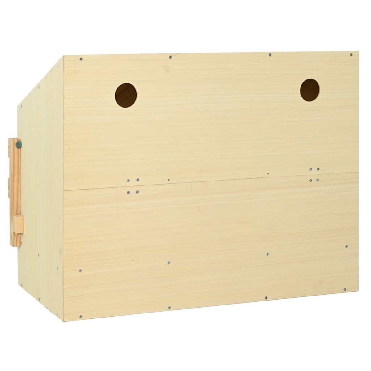 vidaXL Φωλιά για Κότες με 3 Θέσεις 93x40x65 εκ. από Μασίφ Ξύλο Πεύκου