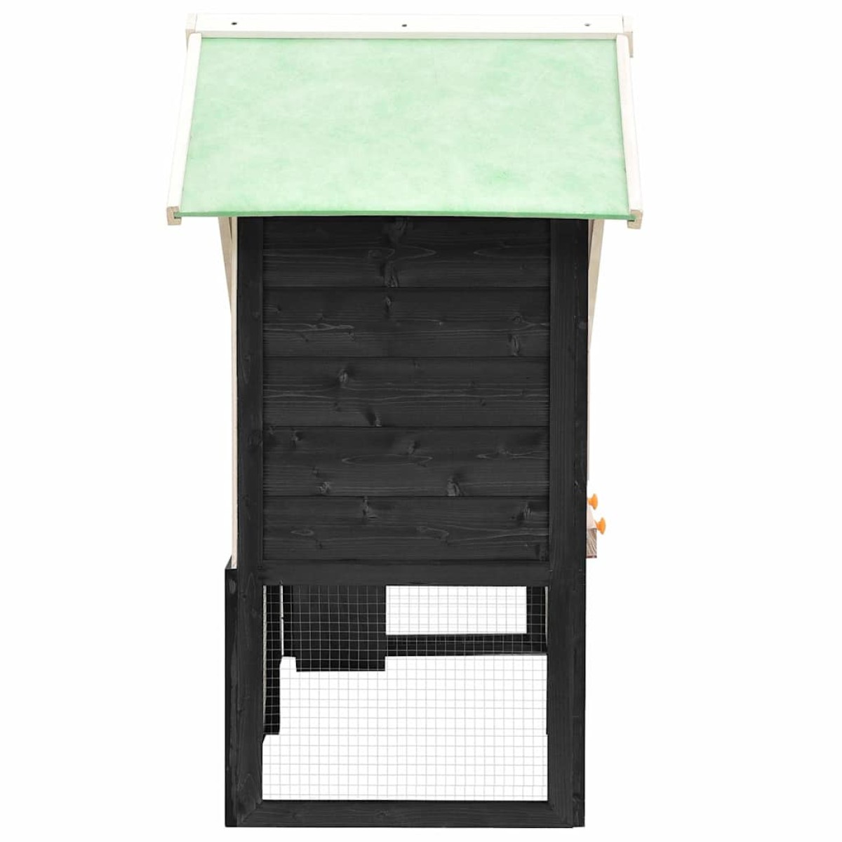 vidaXL Κλουβί Κουνελιών Γκρι/Λευκό 140x63x120 εκ. Μασίφ Ξύλο Ελάτης