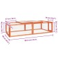 vidaXL Κλουβί Κουνελιών 183 x 90 x 46,5 εκ. από Μασίφ Ξύλο Ελάτης