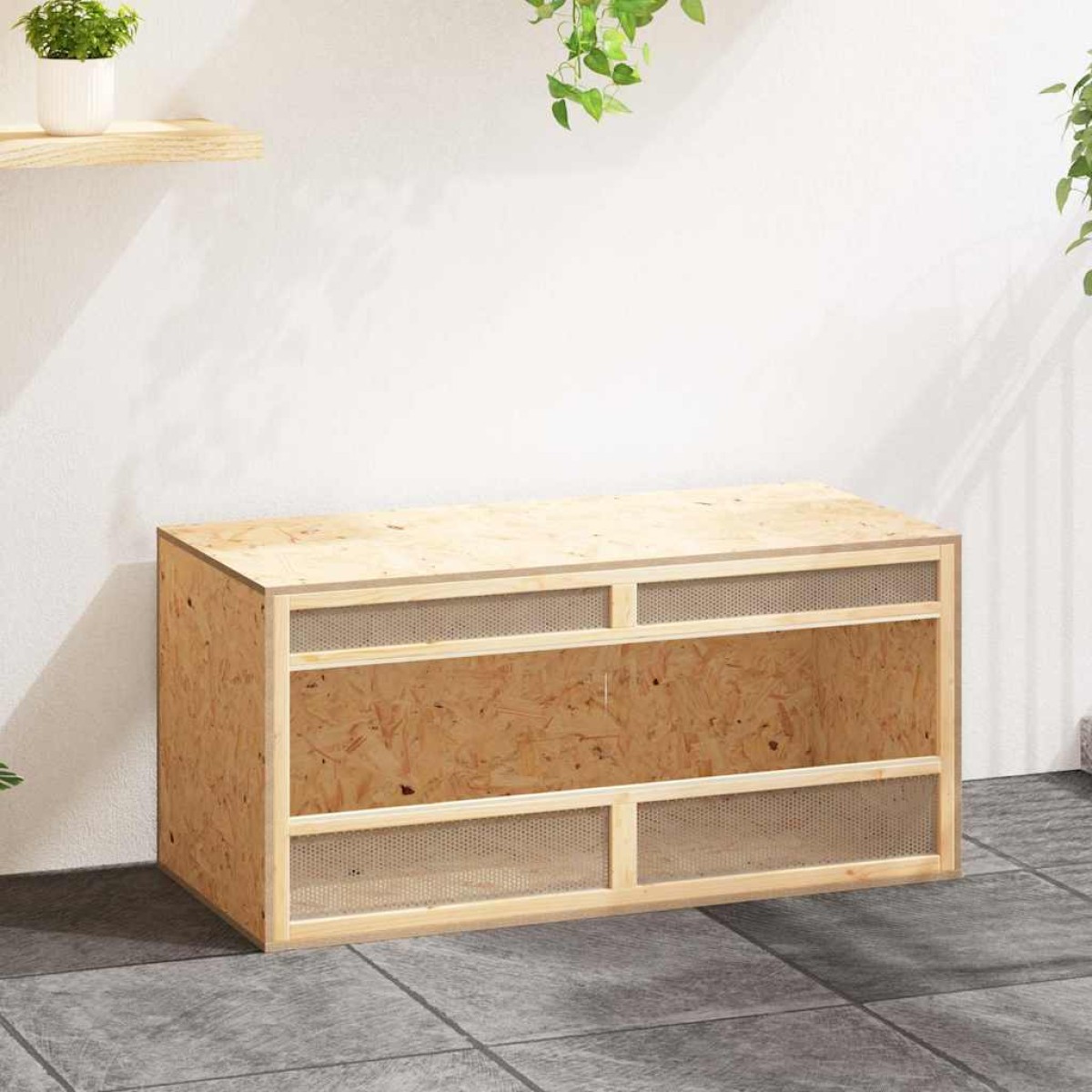 vidaXL Ενυδρείο Ερπετών 100 x 47 x 47 εκ. από Επεξεργασμένο Ξύλο