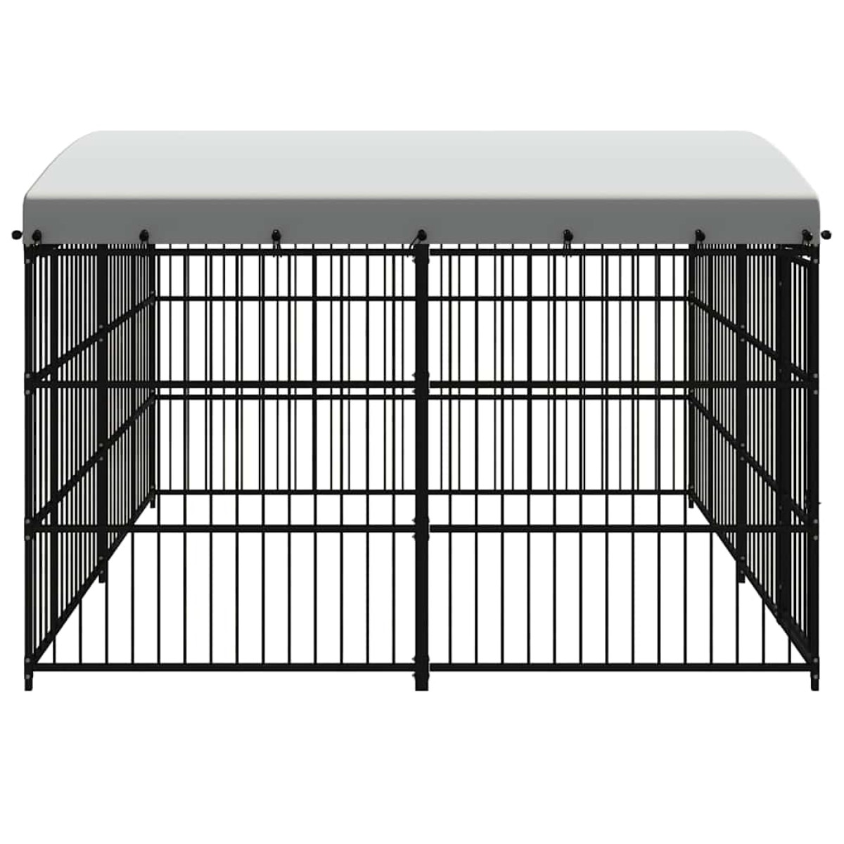 vidaXL Κλουβί Σκύλου Εξωτερικού Χώρου 300 x 300 x 210 εκ. με Στέγαστρο