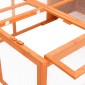 vidaXL Κλουβί Ζώου Κήπου 150 x 100 x 50 εκ. από Μασίφ Ξύλο Ελάτης