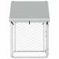 vidaXL Κλουβί Σκύλου Εξωτερικού Χώρου 100 x 100 x 150 εκ. με Στέγαστρο