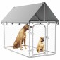 vidaXL Κλουβί Σκύλου Εξωτερικού Χώρου 200 x 100 x 150 εκ. με Στέγαστρο